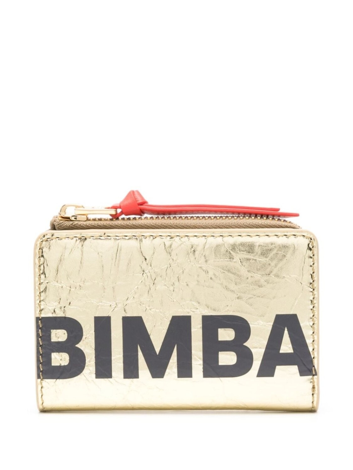 

Кожаный кошелек с логотипом Bimba y Lola, золотистый