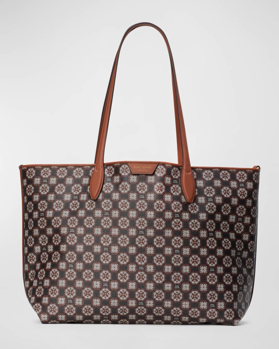 

Сумка-тоут среднего размера из холщовой ткани с монограммой kate spade new york