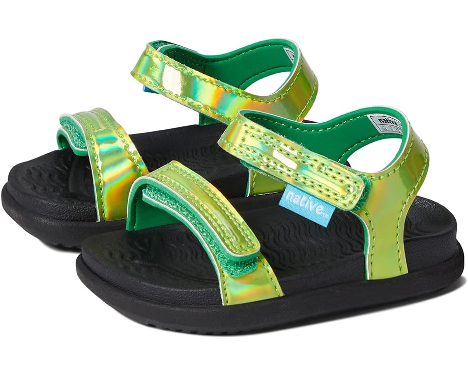 Сандалии Native Shoes Charley Hologram, цвет Picnic Green Hologram/Jiffy Black/Jiffy Black
