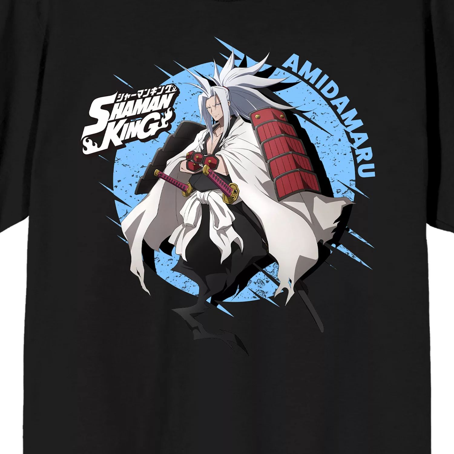 Мужская футболка Shaman King Samurai Spirit Licensed Character мужская футболка samurai champloo mugen head licensed character