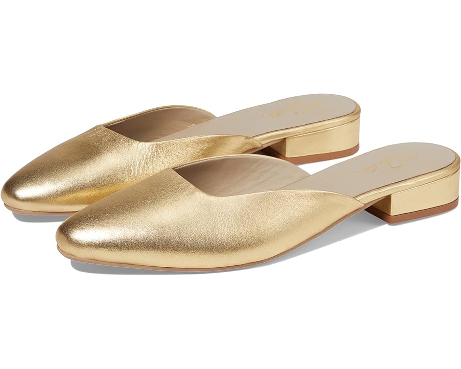 Туфли на плоской подошве 42 GOLD Alista, цвет Gold Leather цена и фото
