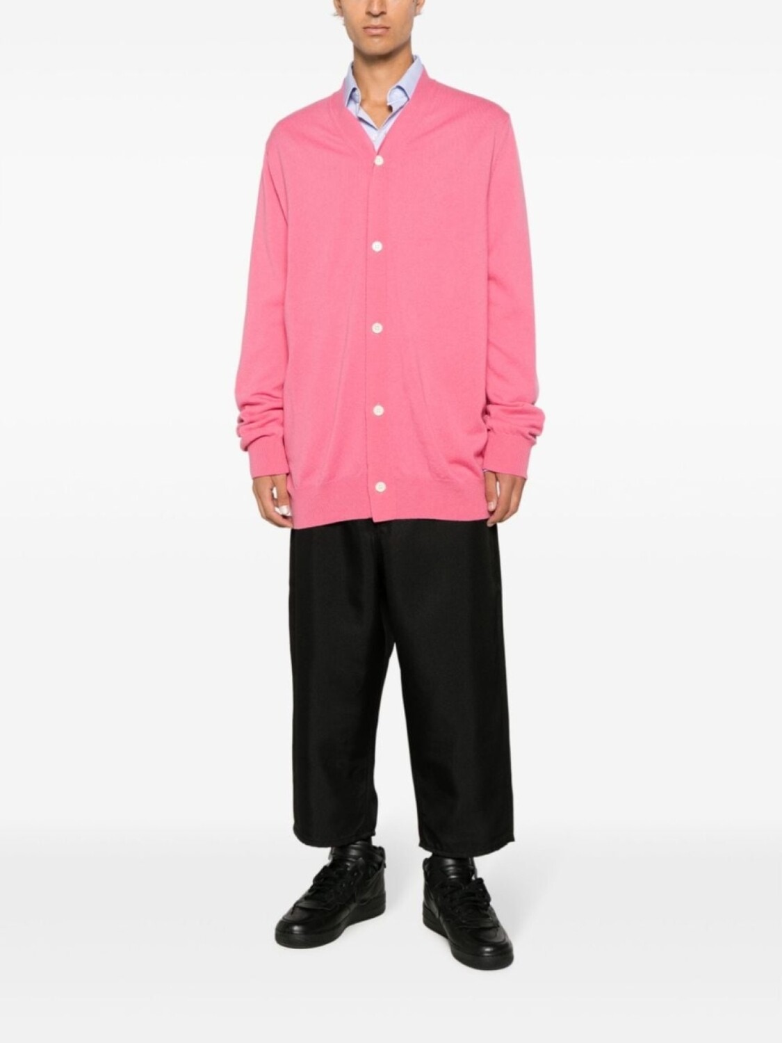

Comme Des Garçons Shirt шерстяной кардиган тонкой вязки, розовый