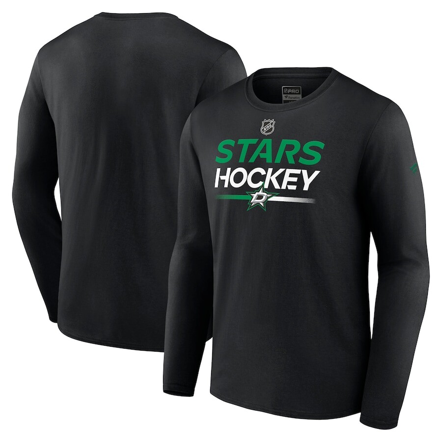 

Футболка с длинным рукавом Fanatics Branded Dallas Stars, черный