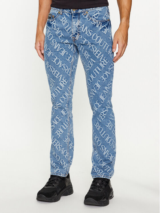 

Джинсы узкого кроя Versace Jeans Couture, синий