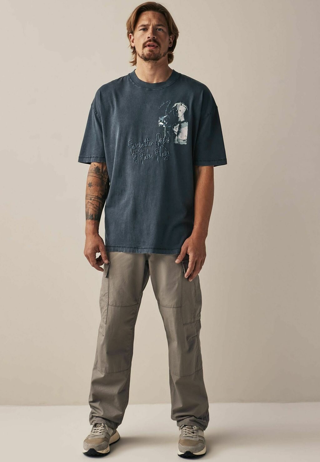 

Футболка с принтом LOOSE FIT Next, цвет charcoal grey