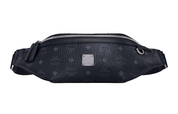 

Сумка унисекс MCM Slim Fursten Visetos с принтом, черный