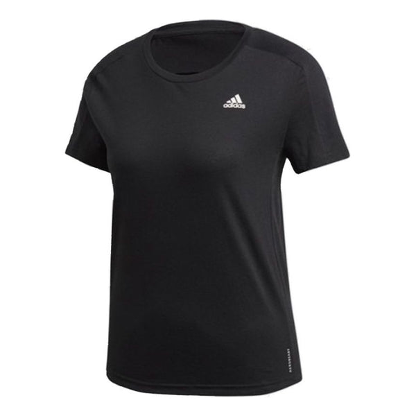 Футболка (WMNS) adidas Training Sports Running T-Shirts 'Black', черный