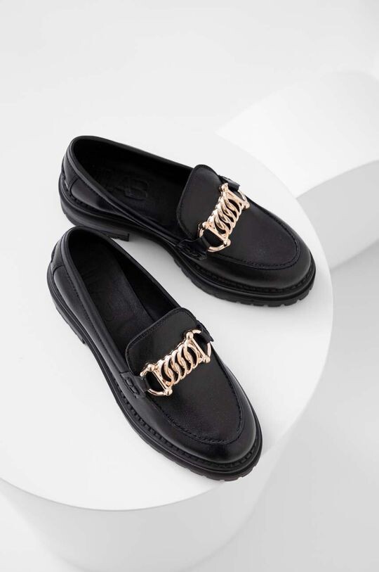 

Кожаные мокасины Answear Lab, черный