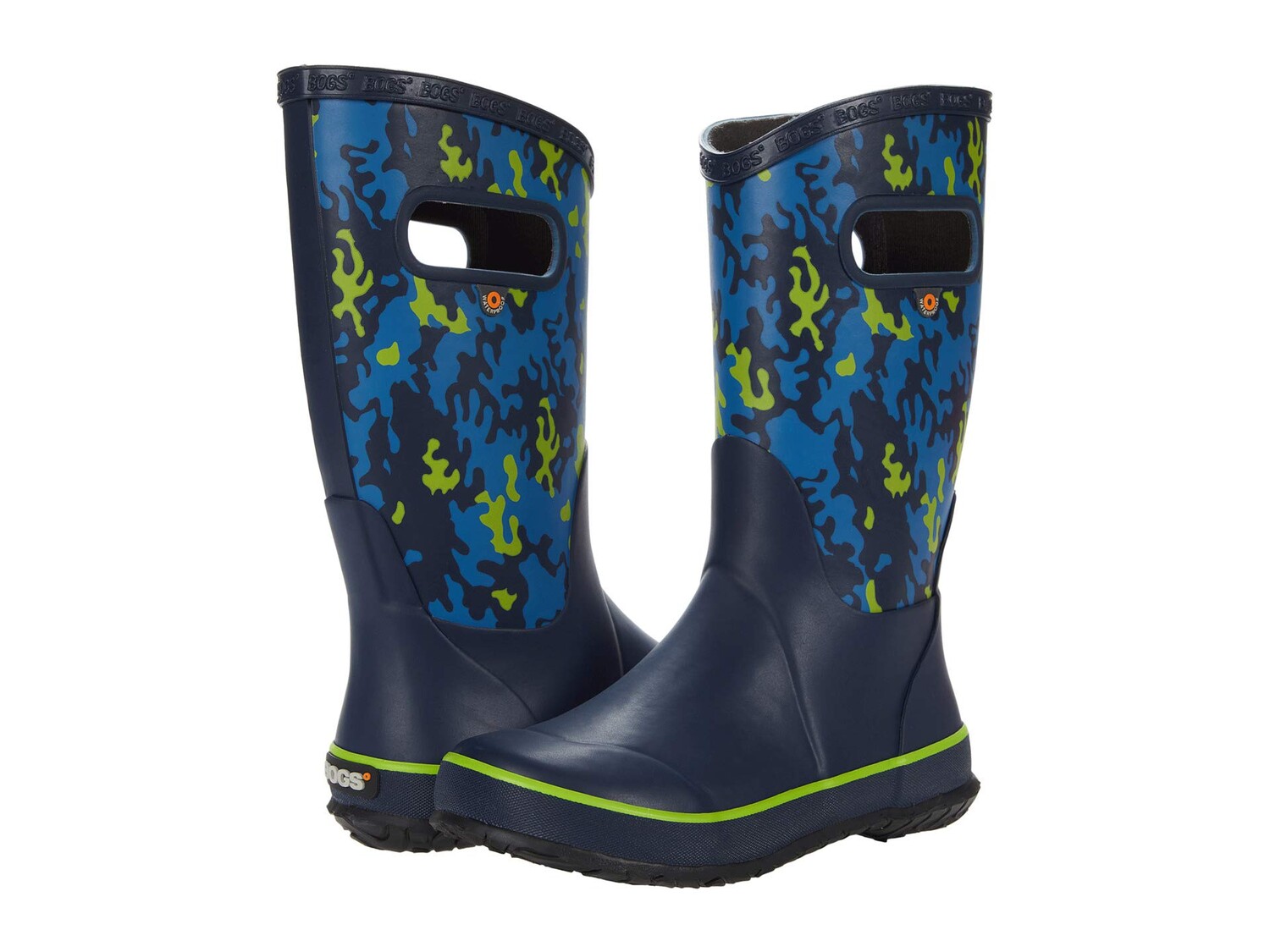 

Ботинки Bogs Kids Rain Boots Neo Camo (Toddler/Little Kid/Big Kid)