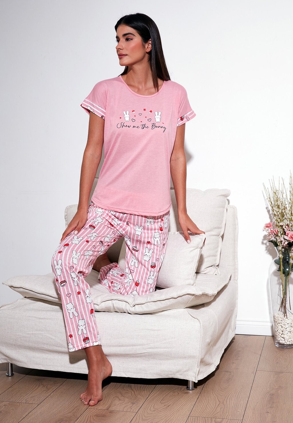 

Пижамный комплект REGULAR FIT LELA, розовый