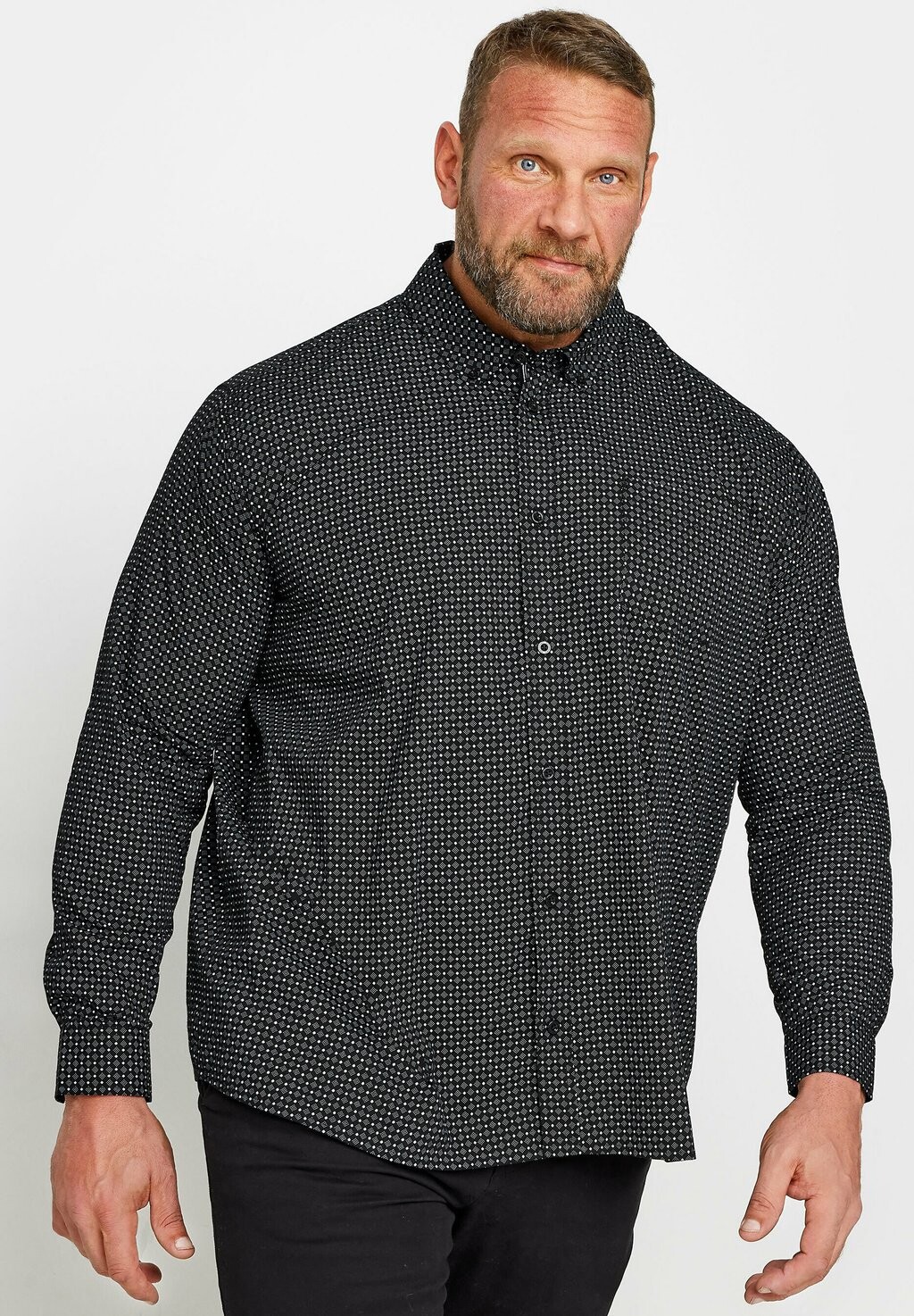 

Рубашка GEOMETRIC PRINT LONG SLEEVE BadRhino, цвет black