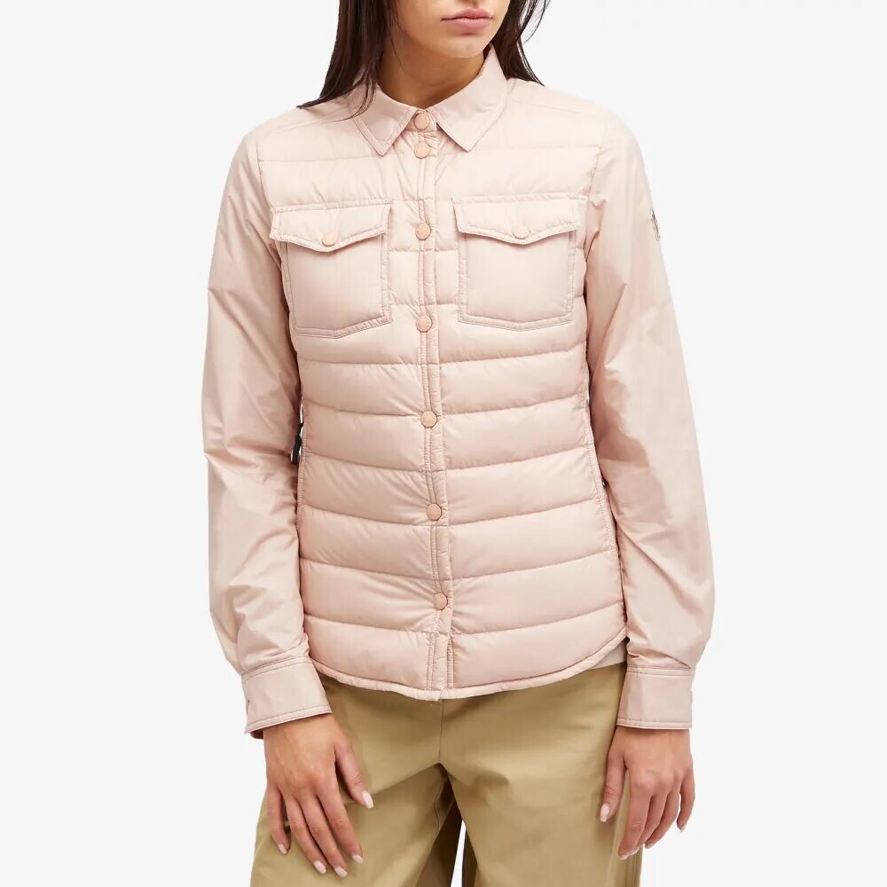 

Moncler Grenoble Утепленная куртка-рубашка Averau, розовый