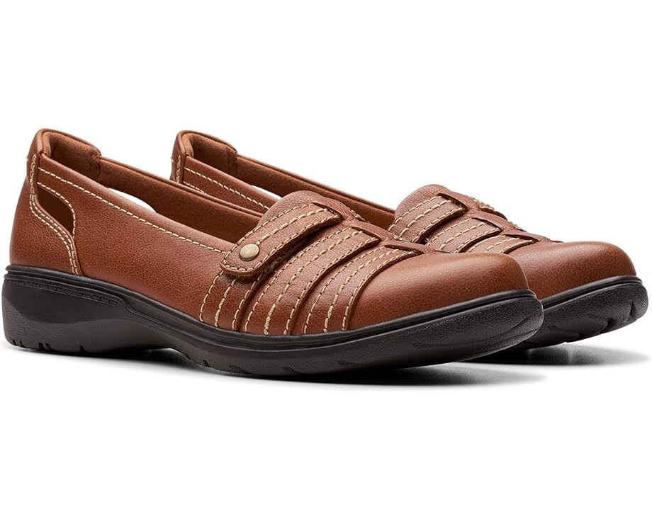 Туфли на плоской подошве Clarks Carleigh Eliza, цвет Tan Leather