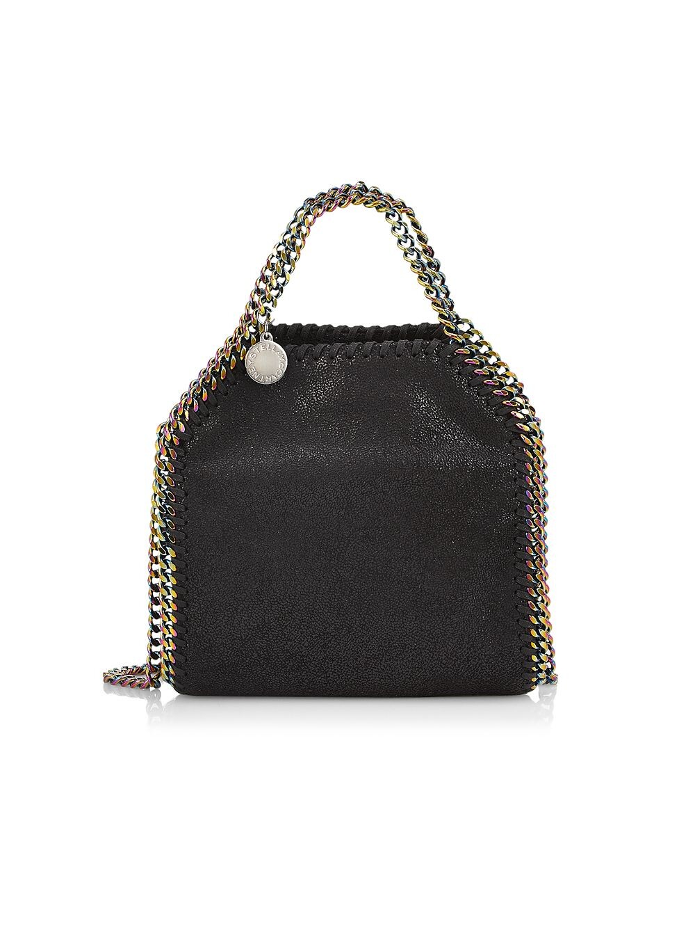 

Сумка Tiny Falabella с голографической цепочкой Stella McCartney, черный