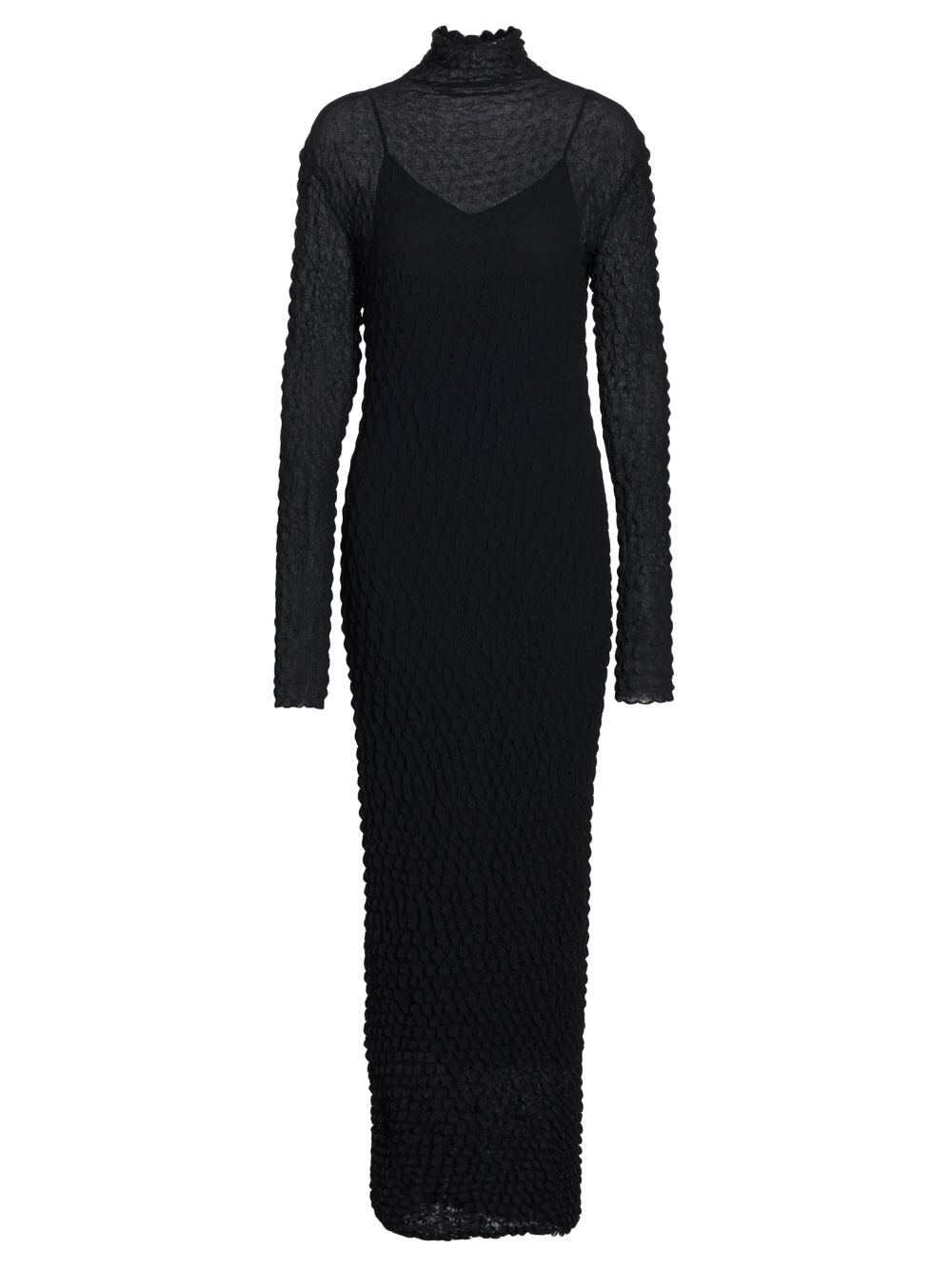 

Платье-водолазка шибори Proenza Schouler, черный
