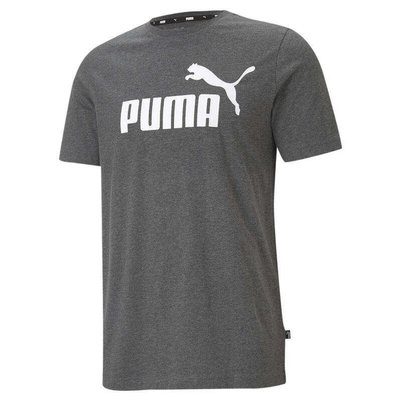 Мужская футболка Essentials PUMA Черная с принтом