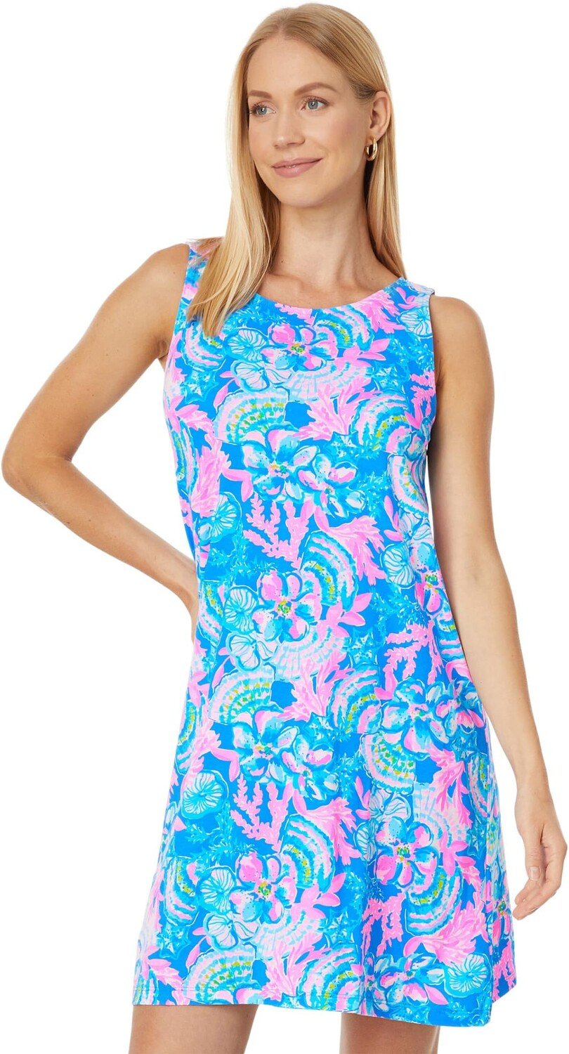 

Кристен Платье Lilly Pulitzer, цвет Blue Tang Sitting Seaside