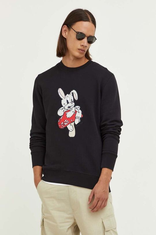 

Хлопковая толстовка PS Paul Smith, черный