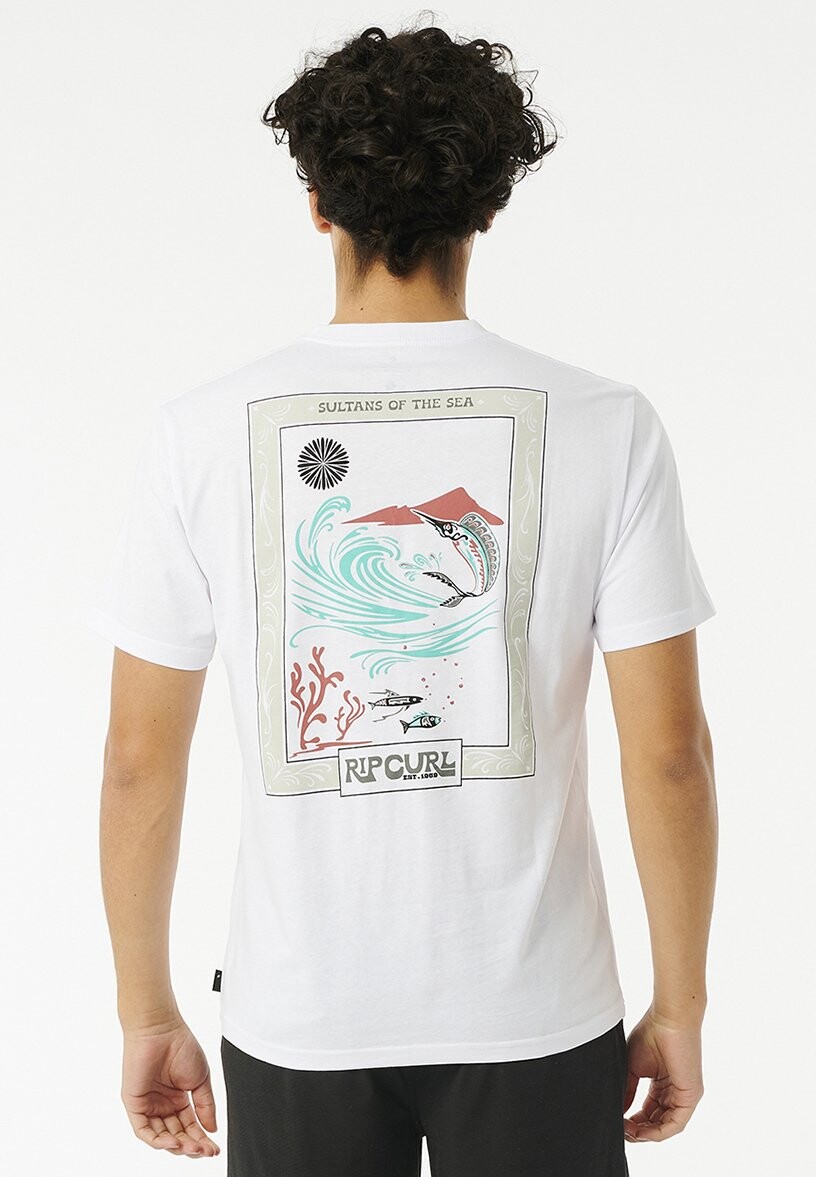 

Футболка с принтом Pacific Rinse Reef Rip Curl, белый
