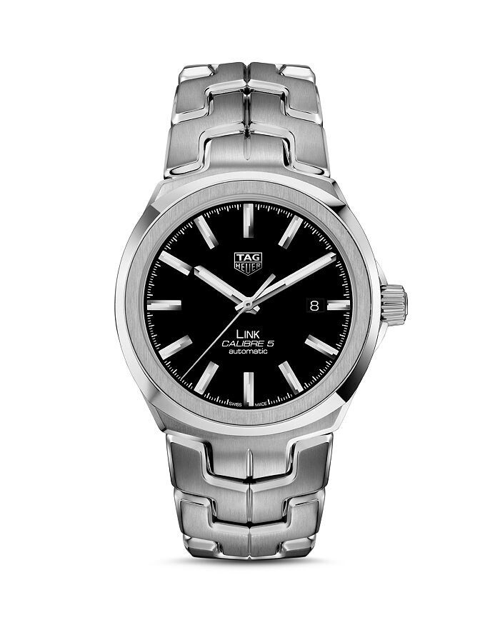 

Автоматические стальные часы TAG Heuer Link Calibre 5 мужские, 41 мм