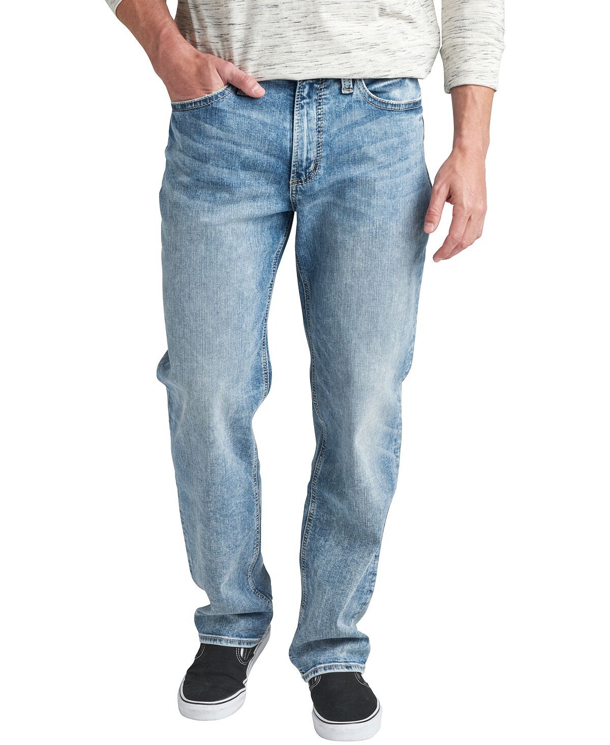 

Мужские джинсы Hunter спортивного кроя с зауженными штанинами Silver Jeans Co.