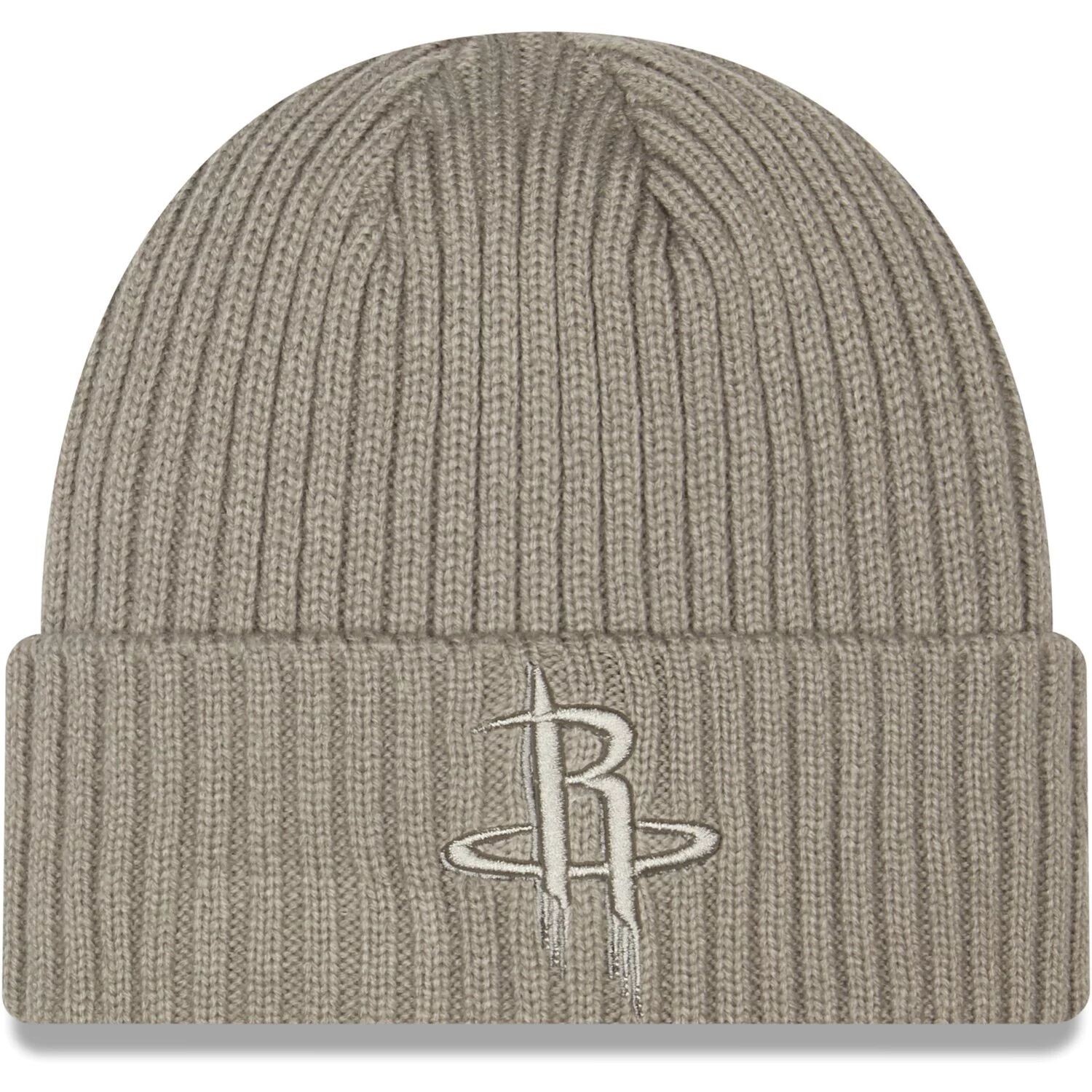 

Мужская серая вязаная шапка New Era Houston Rockets Core Classic Misty Morning с манжетами