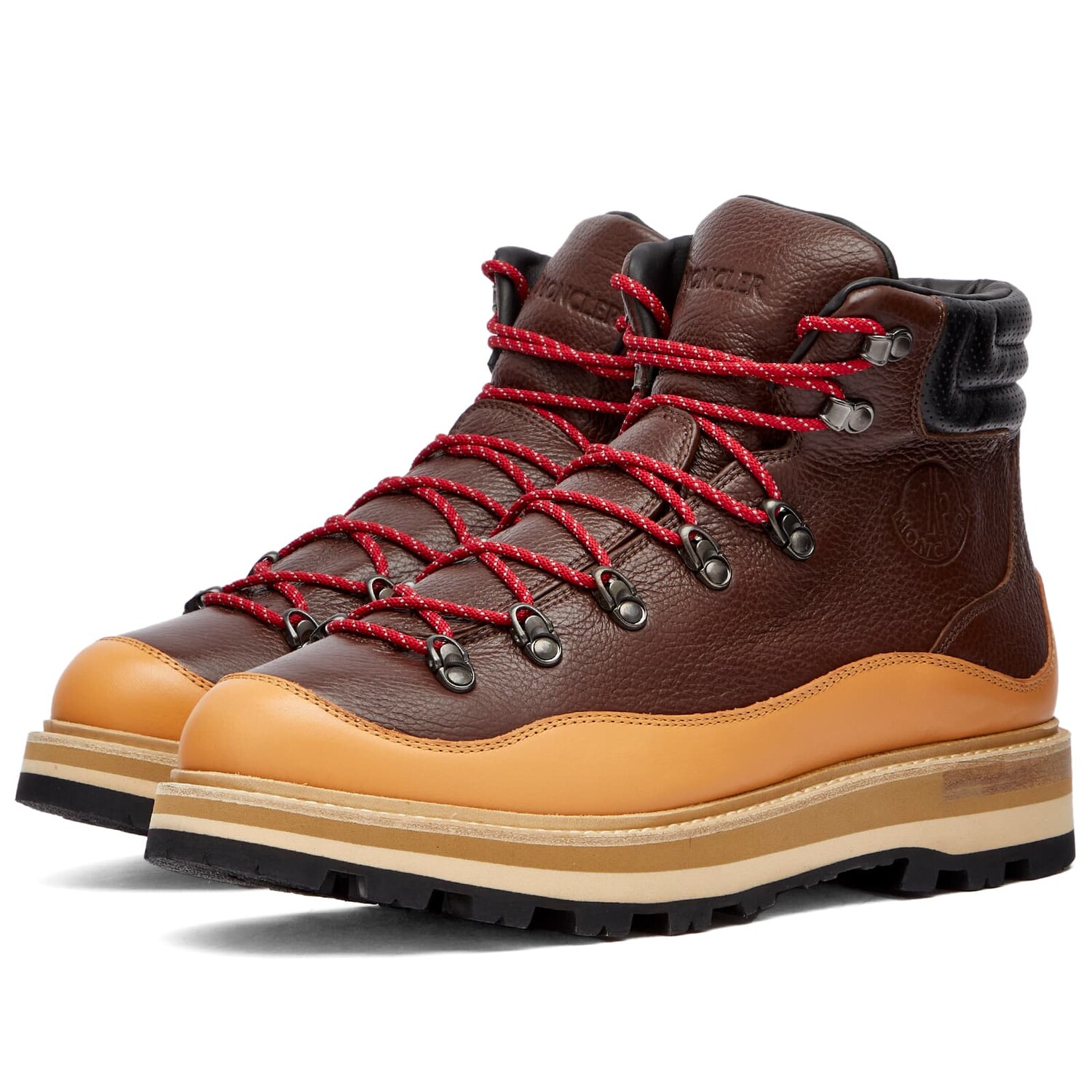 

Ботинки Moncler Peka Trek Hiking Boots, цвет Brown & Tan