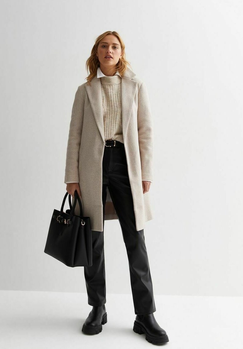

Короткое пальто Unlined Formal New Look, цвет cream