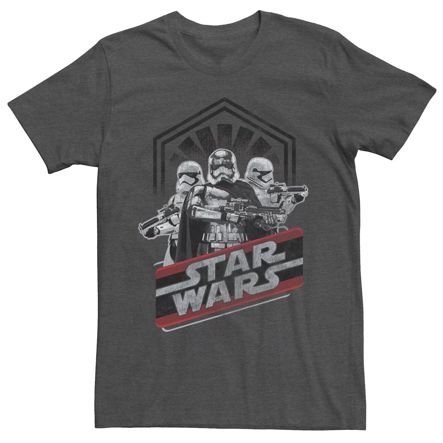 Мужская футболка Captain Phasma & Troopers First Order Star Wars цена и фото