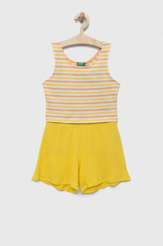 

Детский шерстяной комплект United Colors of Benetton, желтый