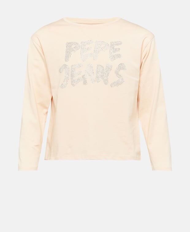 

Топ с длинными рукавами Pepe Jeans, абрикос