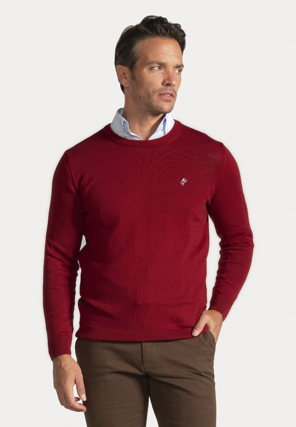 

Свитер Contrast Inside Striped Jacey Quinn, цвет bordeaux