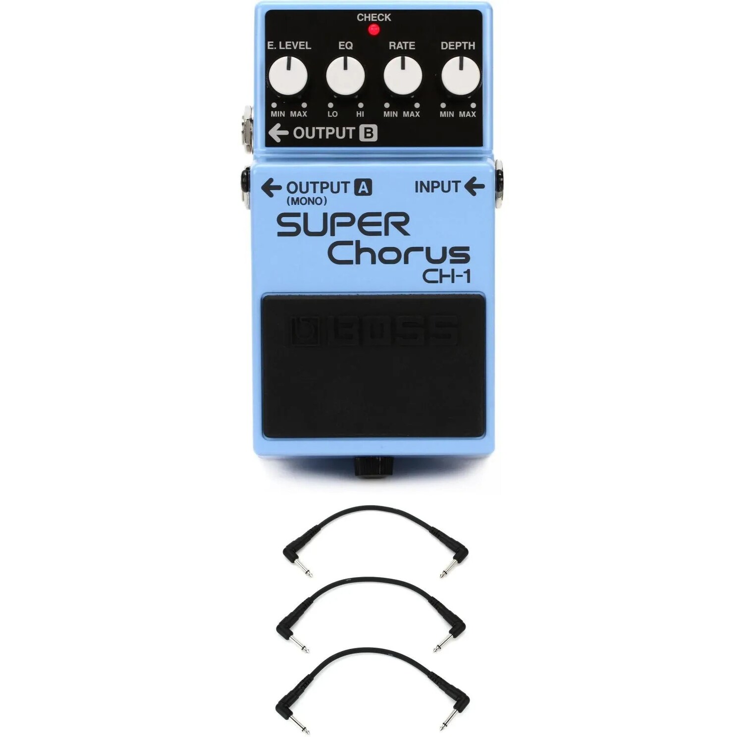 

Стереопедаль Boss CH-1 Super Chorus с 3 патч-кабелями