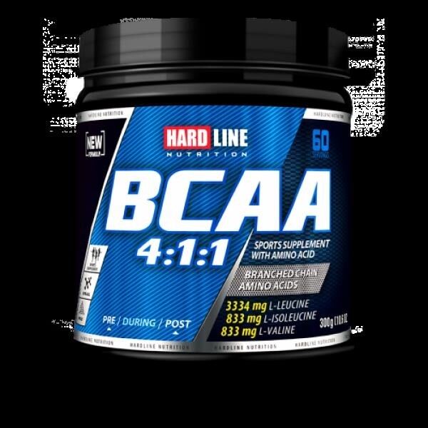 Hardline BCAA 4:1:1 300г bombbar bcaa 2 1 1 300г цитрусовый микс