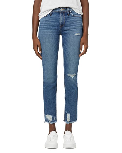 цена Прямые джинсы до щиколотки со средней посадкой Nico в цвете Seaglass Hudson, цвет Blue