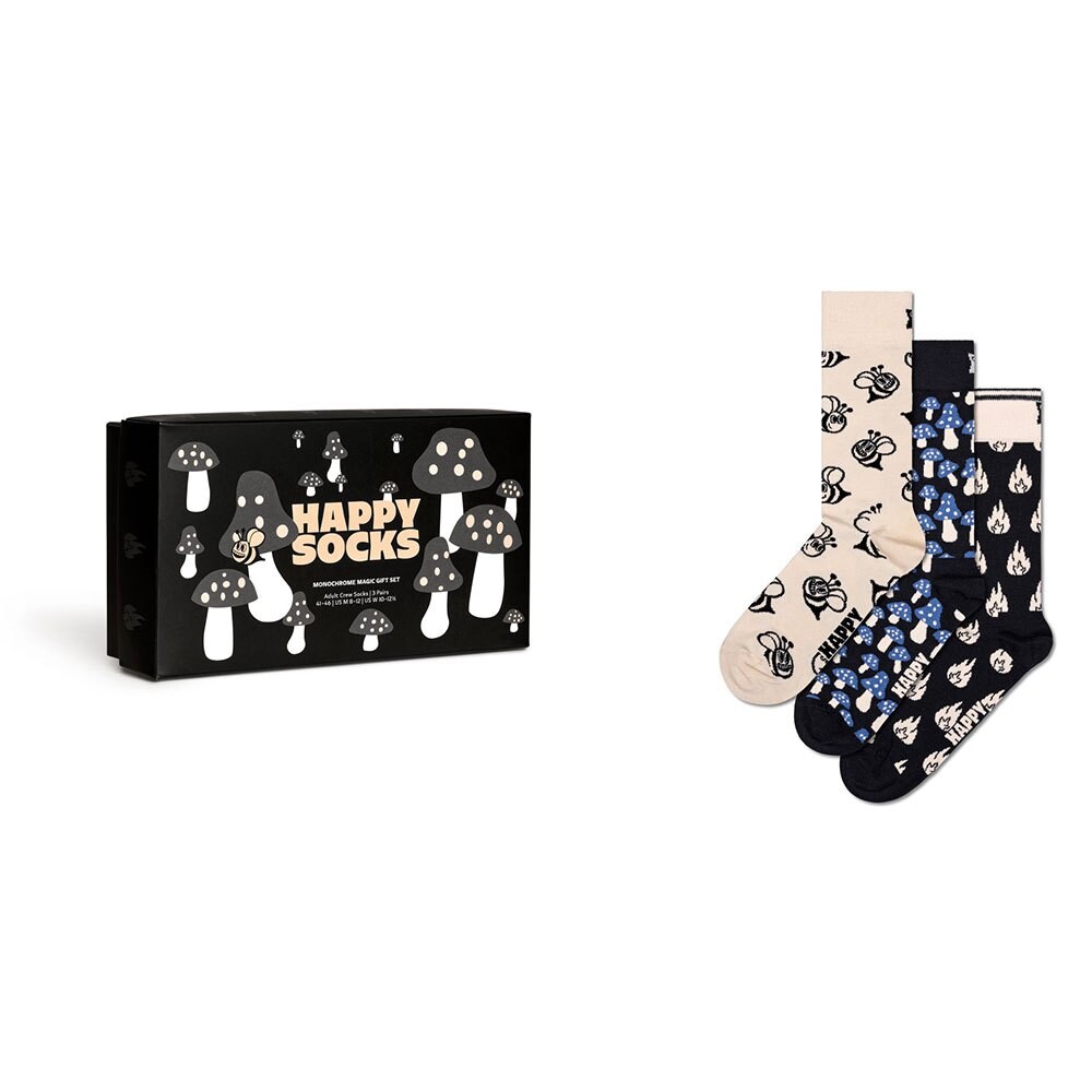 

Носки Happy Monochrome Magics Gift Set Half 3 шт, разноцветный