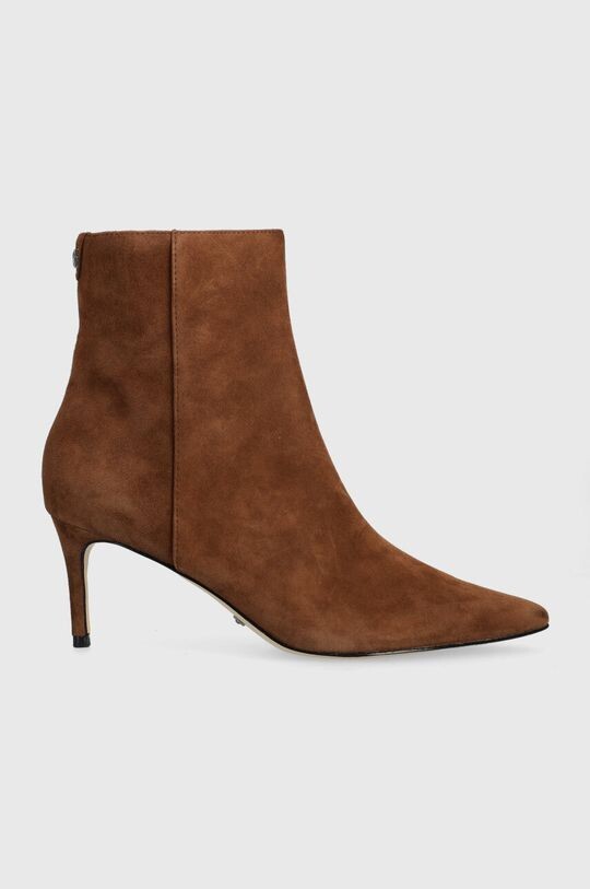 

Замшевые ботильоны BRAYAN Guess, коричневый