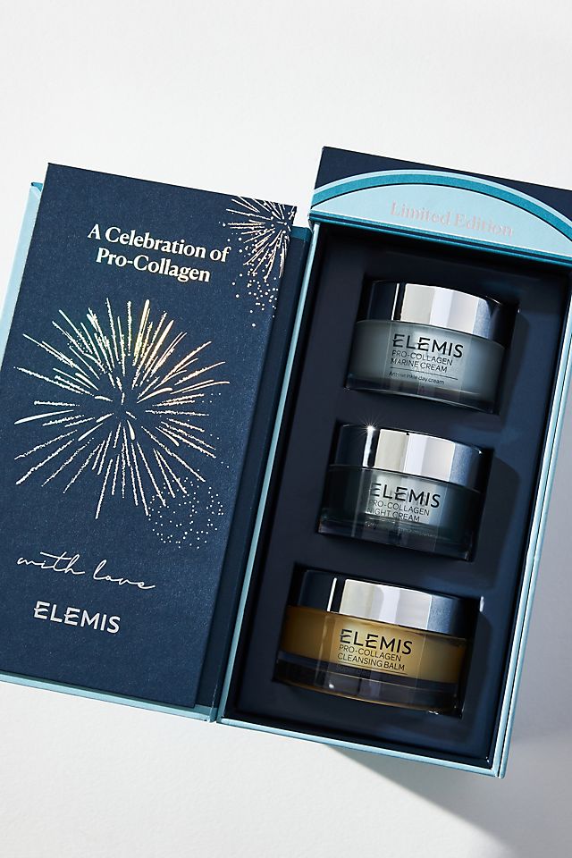 Подарочный набор ELEMIS Pro-Collagen Celebration Trio, синий подарочный набор elemis glow starter trio 1 шт