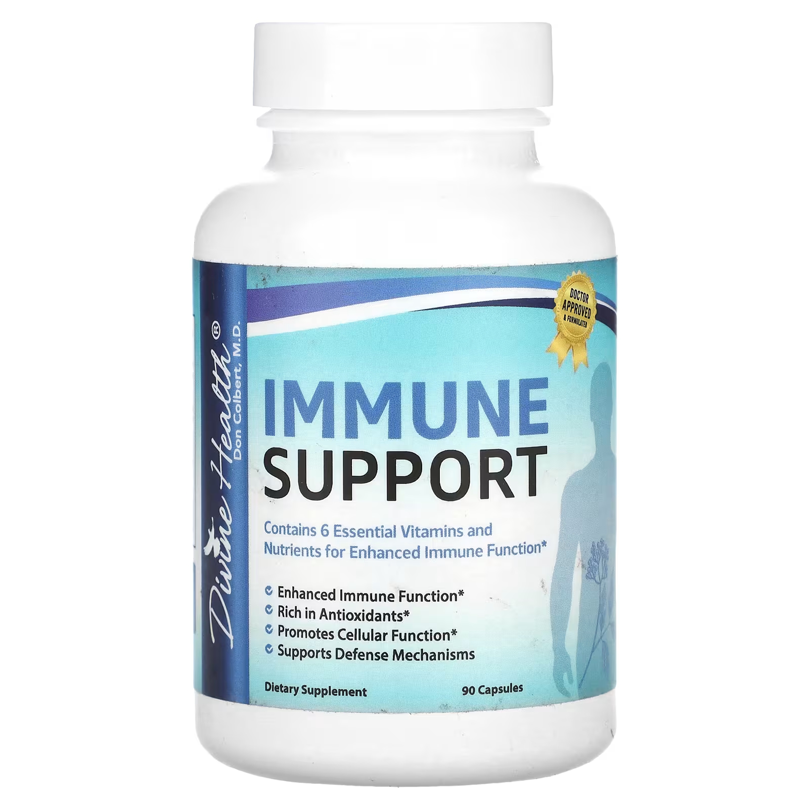 Поддержка иммунитета Divine Health, 90 капсул максимальная поддержка иммунитета further food 120 капсул