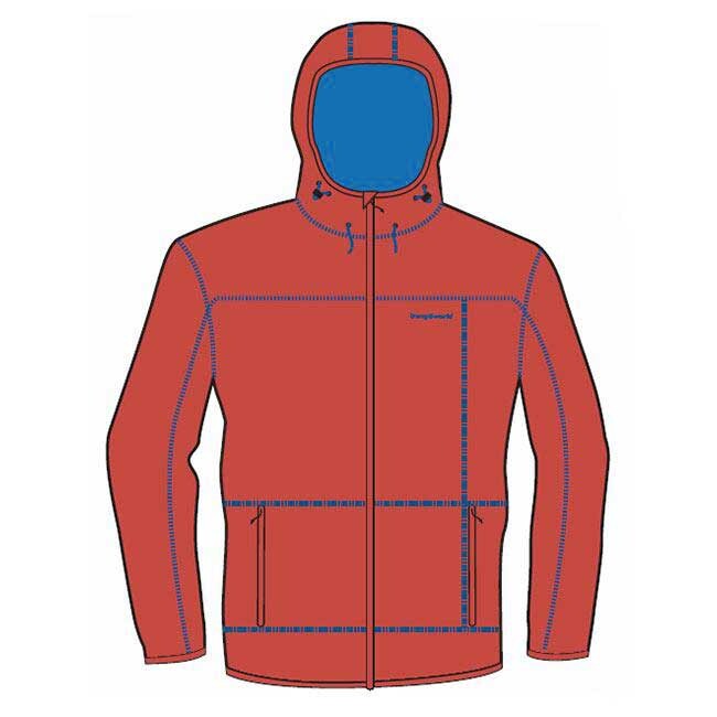 

Толстовка на молнии Trangoworld Piggot Hooded, красный