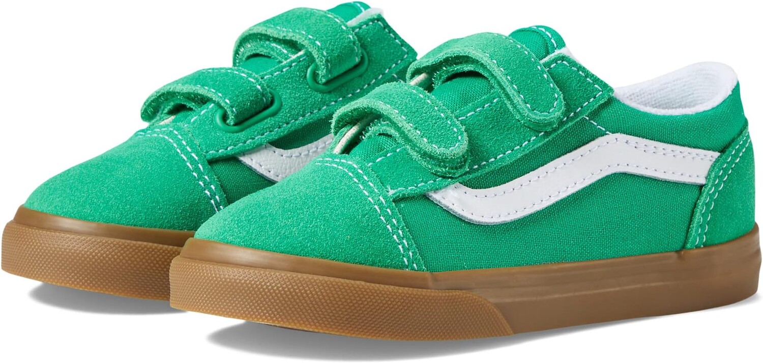 

Кроссовки Old Skool V Vans, цвет Gum Green