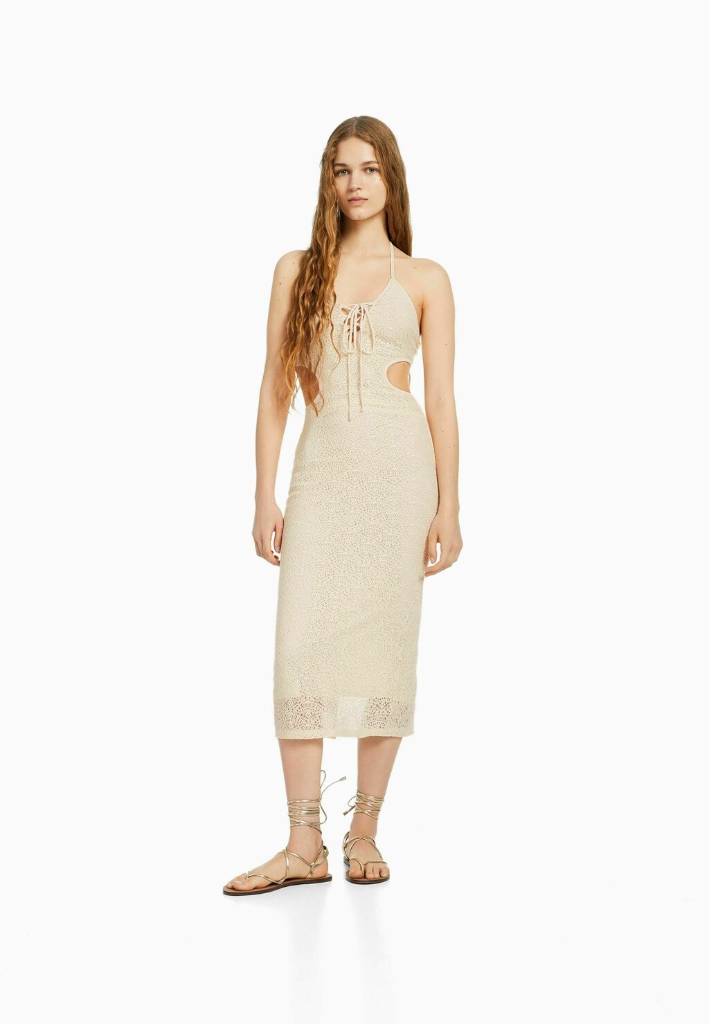 

Летнее платье Bershka, белый