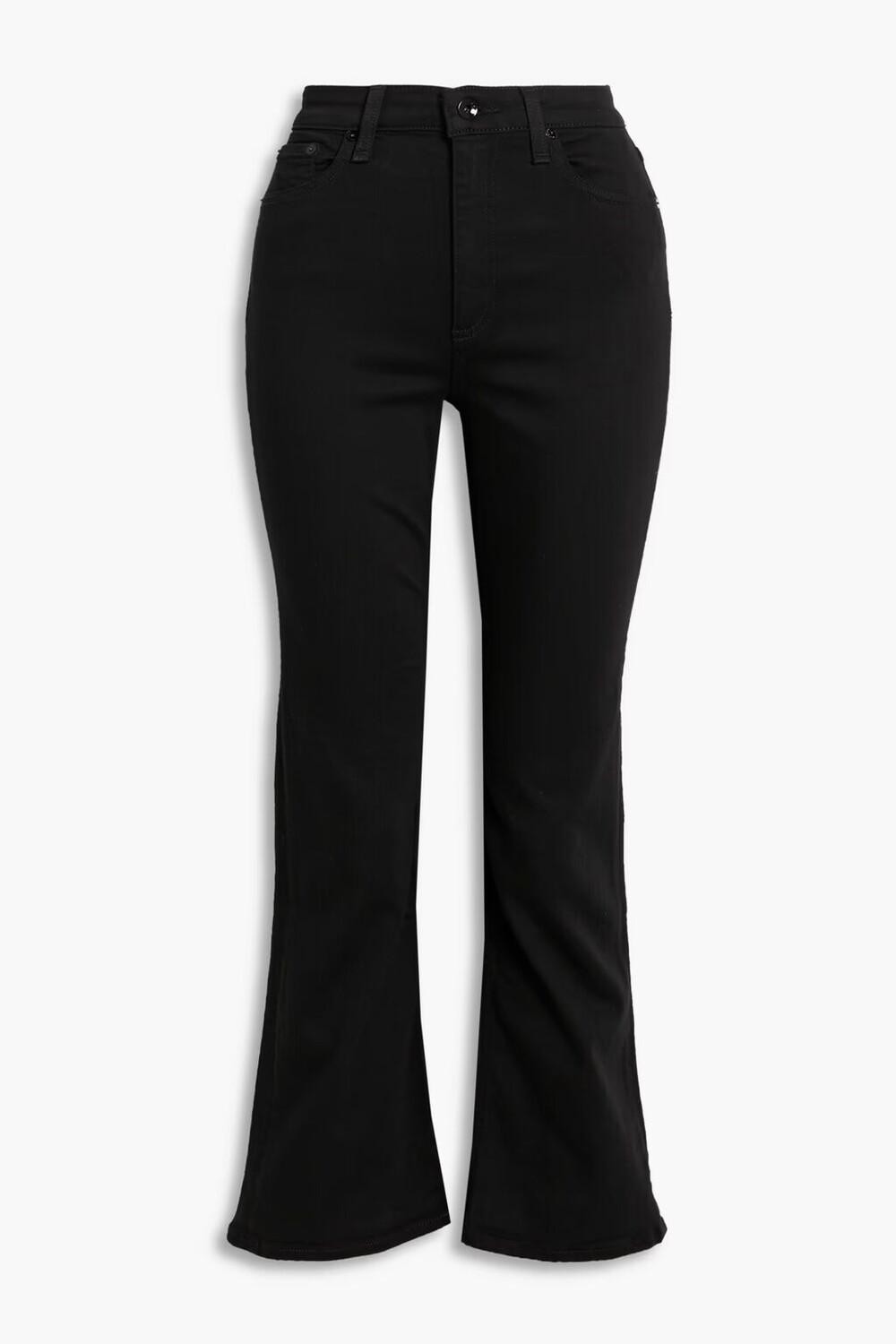 

Расклешенные джинсы Nina с высокой посадкой Rag & Bone, черный