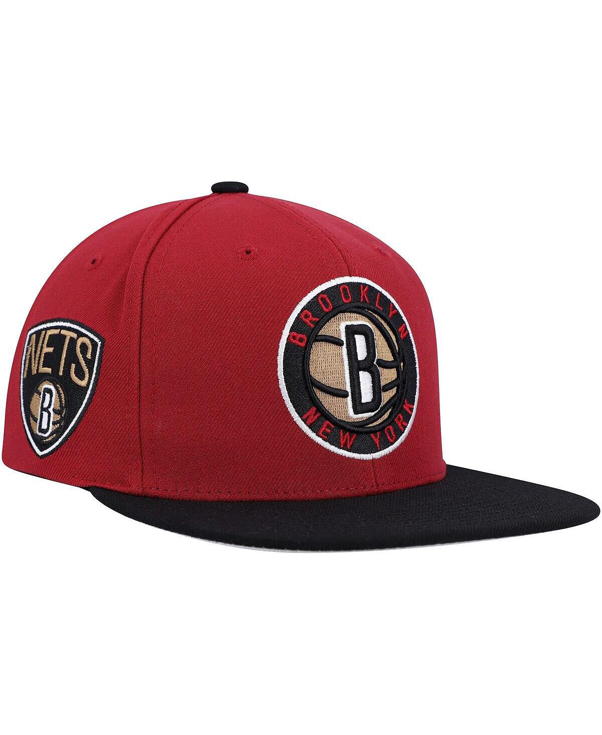 

Мужская красно-черная кепка Brooklyn Nets Free Bird Snapback Mitchell & Ness