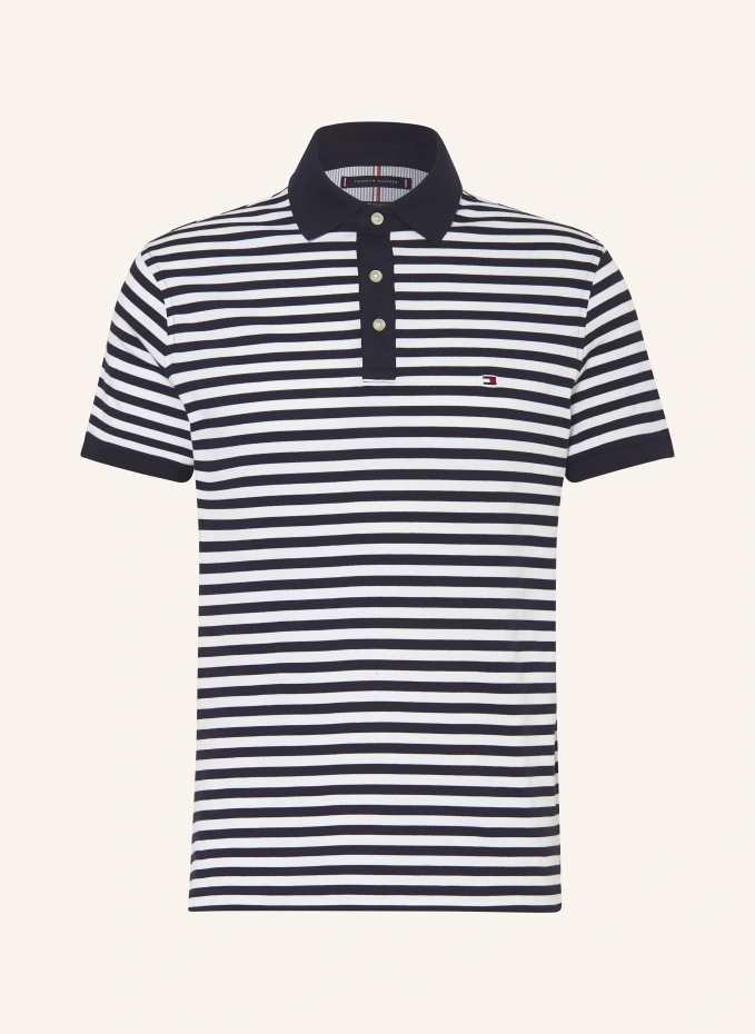 

Рубашка-поло узкого кроя из пике Tommy Hilfiger, белый