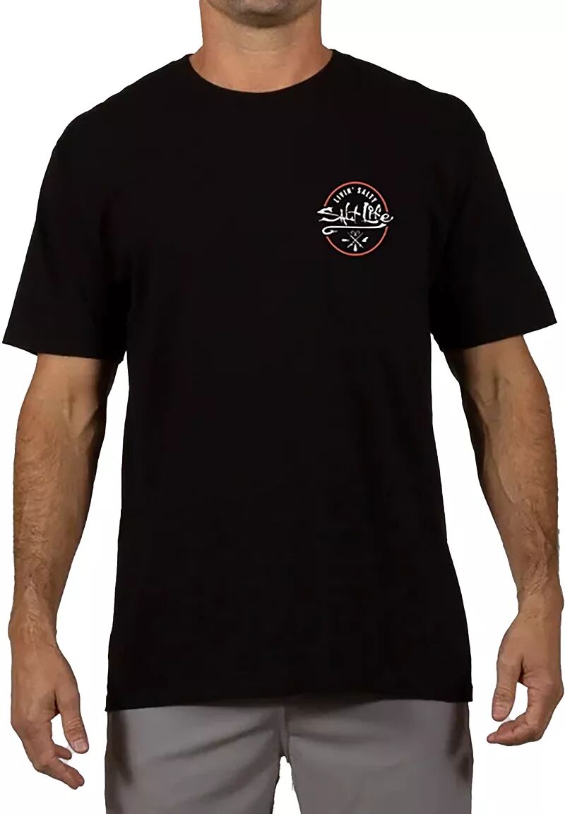 Мужская футболка с капюшоном Salt Life Playin, черный