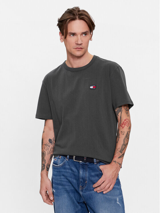 

Футболка классического кроя Tommy Jeans, серый