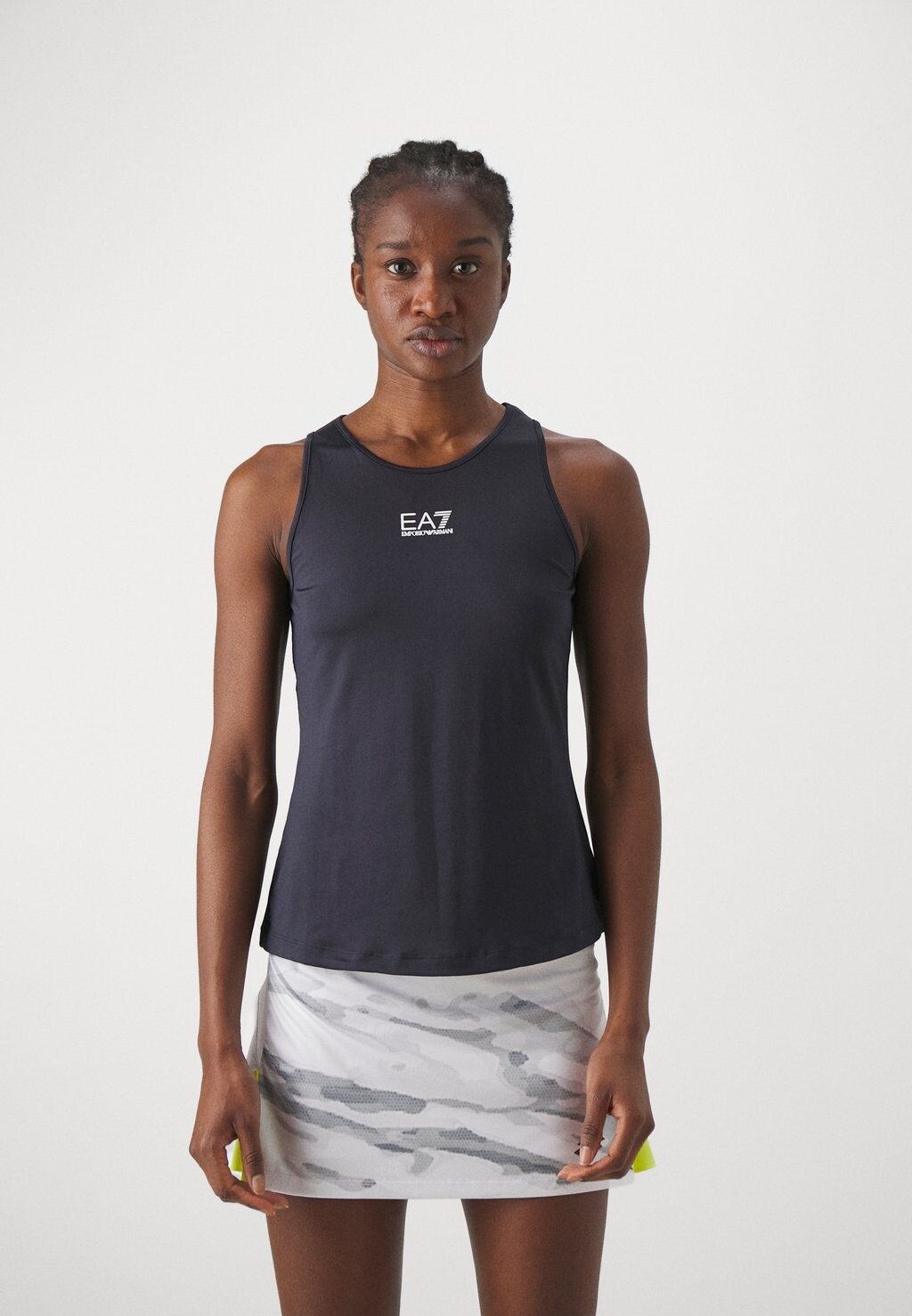 

Топ Tennis Pro Classic Tank EA7 Emporio Armani, цвет navy blue, Коричневый