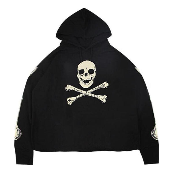 Толстовка VLONE SKELETON- Skeleton Printing Back Large Logo Black, черный