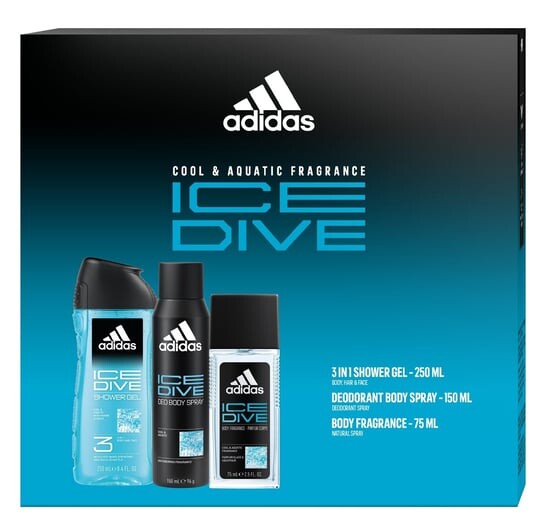 

Подарочный набор уходовой косметики, 3 шт. Adidas, Ice Dive